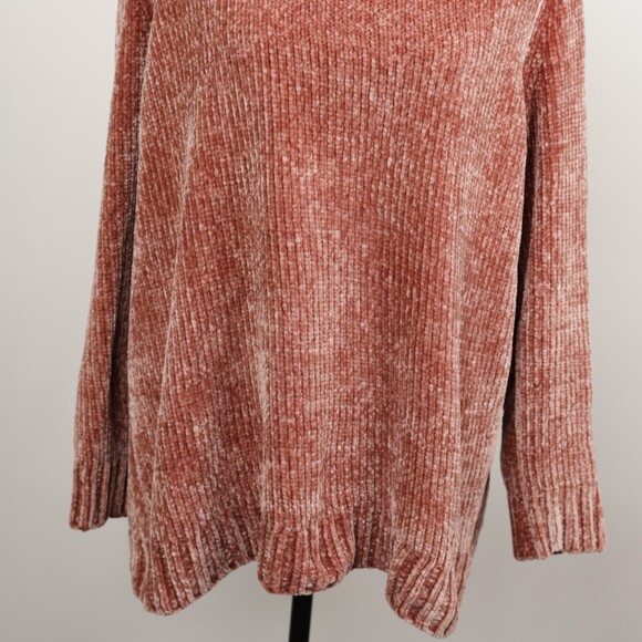 Orvis Rose Pink Chenille Crew Neck Sweater  size XL - Picture 4 of 10